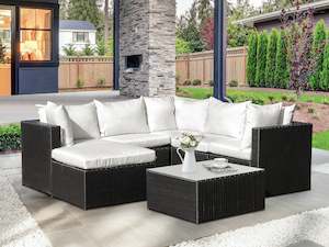 Outdoor Sofa Set: Verona 7 Piece Outdoor Rattan Furniture Sofa Set