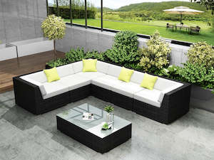 WHITSUNDAY Rattan Outdoor Sofa Set 7PCS