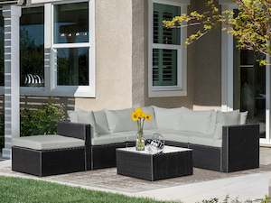 Verona 7 Piece Outdoor Rattan Furniture Sofa Set