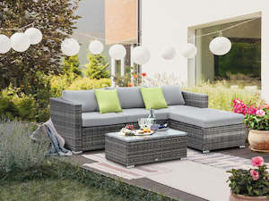 Outdoor Sofa Set: CURACAO Rattan Outdoor Sofa Set 5PCS