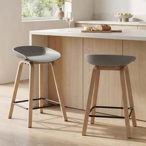 Kai Pro Metal Bar Stool 65cm - Set of 2 - Grey