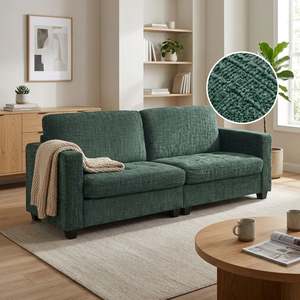 Homepage Sale 8: Tussock 3 Seater Sofa - Green