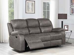 New Arrival: Wilson Manual 3 Seater Recliner Sofa - Brown