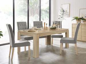 Dining Room: Azar Dining Table Rectangle 160 x 80cm - Natural