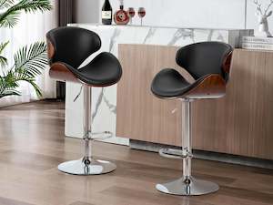 Foti Swivel Bar Stool - Black