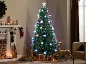 1.8m Christmas Tree with LED Light - Ball + Snow