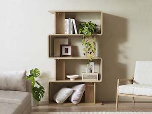 Homepage Sale 6: Waitoa 4 Tier Storage Shelf - Oak