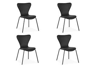 Instock: Kyra Dining Chair - Set Of 4 - Black