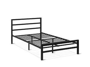 Beds: Dowe King Single Metal Bed Frame - Black