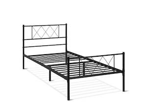 Picton Single Metal Bed Frame - Black