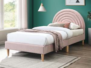 Lydia Single Bed Frame - Pink