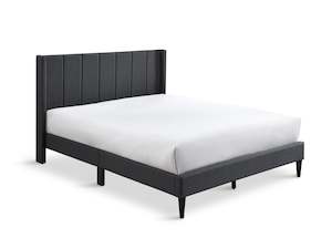 Beds: Careys Double Bed Frame - Dark Grey
