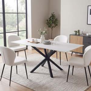 Frost Dining Table 160 x 90 x 78cm - White