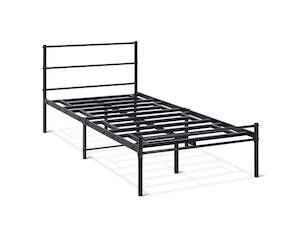 Sienna Single Metal Bed Frame - Black