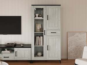 Slideshow Sale 3: Scottie Storage Cabinet - White Oak + Black