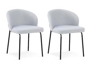Homepage Sale 1: Selene Dining Chair - Set of 2 - Cool Light Grey