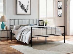 New Arrival: Keira Double Metal Bed Frame - Black