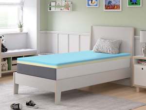 New Arrival: Betalife Dream Flip Dual Sided Memory Foam Mattress Topper - King Single