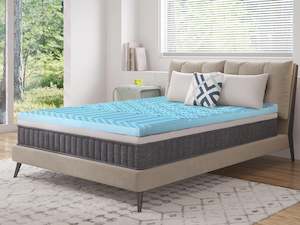 New Arrival: Betalife Zonelux 5 Zone Gel Memory Foam Mattress Topper - Double