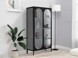 Bookshelf Storage: Arden 1.5m Storage Cabinet - Black