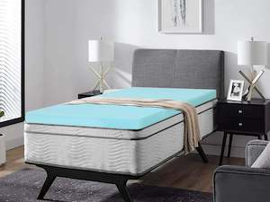 Betalife Comfort Plush Gel Memory Foam Mattress Topper - Single