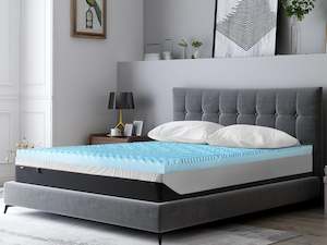Mattress Topper: Betalife Zonelux 5 Zone Gel Memory Foam Mattress Topper - Super King
