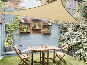 Toughout Kool Triangle Shade Sail 3.6m x 3.6m x 3.6m - Sand