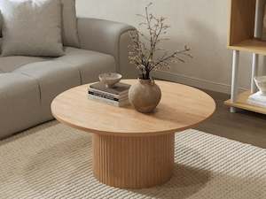 Peyton Round Coffee Table 80cm - Oak