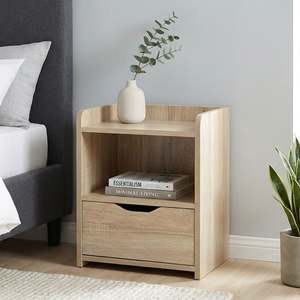 Block Promotion 4: Knox Bedside Table - Oak