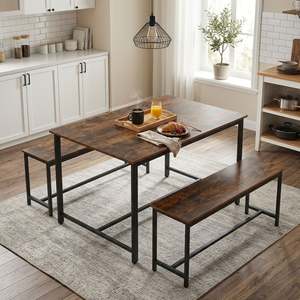 Homepage Sale 6: Merren 3 Piece Dining Set - Rustic Brown