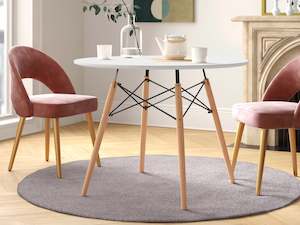 Dining Tables: Cena Dining Table Round 90 x 76 cm - White