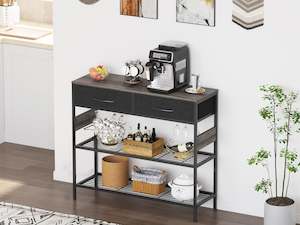 Cuckoo Console Table with 2 Drawers - Gray Oak