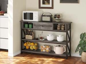 Atlas 1.2m Console Table with Drawer - Gray Oak