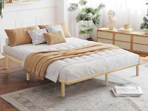 Ohio Super King Wooden Bed Base - Natural