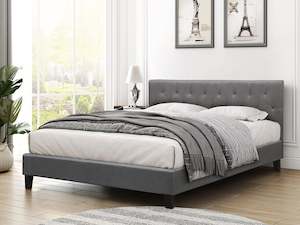 Blane King Bed - Dark Grey