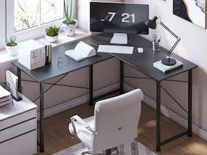 Desks: Rafael Computer Corner Desk - Black