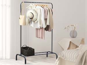 Clothes Rack: Metal Clothes Rack Hanger 104x152cm - Black