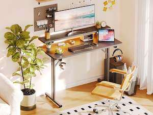 Tucker 100cm LED Gaming Desk - Carbon Black