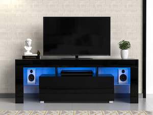 Entertainment Units: Dothan 1.6m Entertainment Unit - Black
