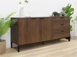 Sideboard: Ocala Sideboard Buffet Table with Drawer - Walnut
