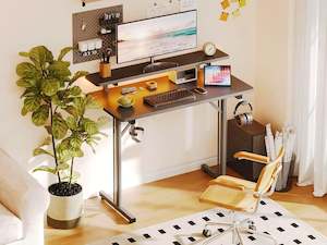 Slideshow Sale 3: Tucker 80cm LED Gaming Desk - Carbon Black