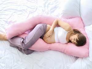 Pregnancy Pillow: Pregnancy Maternity U-Shape Pillow - Pink