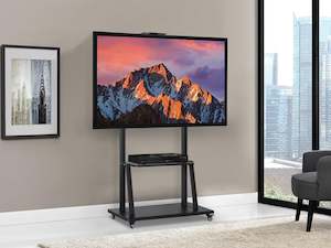Tv Stand: Mobile TV Stand Height Adjustable 32"-86"