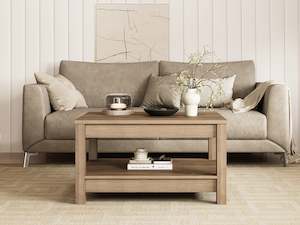 Georgie Coffee Table - Knotty Oak