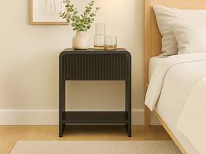 Preorder: Cannock Bedside Table - Black