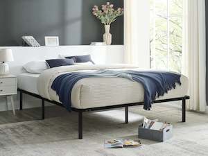 Graham Queen Metal Bed Frame - Black