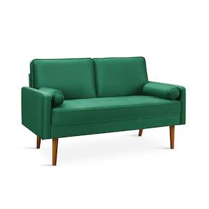 Alaina Velvet 2 Seater Sofa - Green