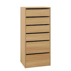 PAYETTE 6 Drawer Wardrobe - OAK