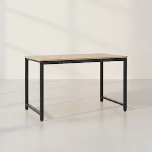 Office: Easton 120cm Computer Desk - Natural + Black