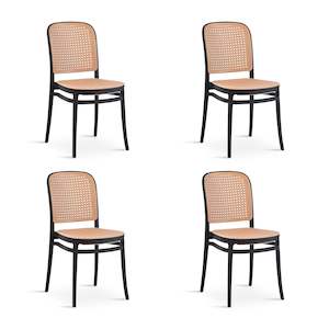 Dining Chairs: Josiah Dining Chair - Set of 4 - Black